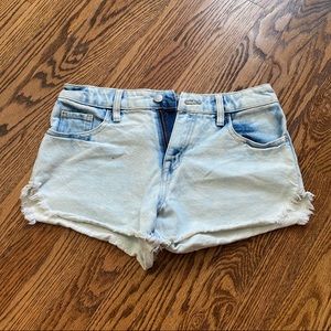 Mossimo Washed High Rise Jean Shorts